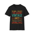 thumbnail image 1 of Vintage 1977 T Shirts for Men Retro Funny 1977 Birthday Mens T Shirts, 1 of 4