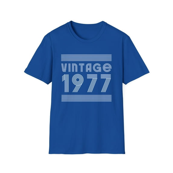 Vintage 1977 T Shirts for Men Retro Funny 1977 Birthday Shirts for Men