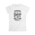 thumbnail image 1 of Vintage 1977 T Shirts for Women Retro Funny 1977 Birthday Womens T Shirts, 1 of 4