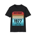 thumbnail image 1 of Vintage 1977 TShirt Men Limited Edition BDay 1977 Birthday Men Shirts, 1 of 4