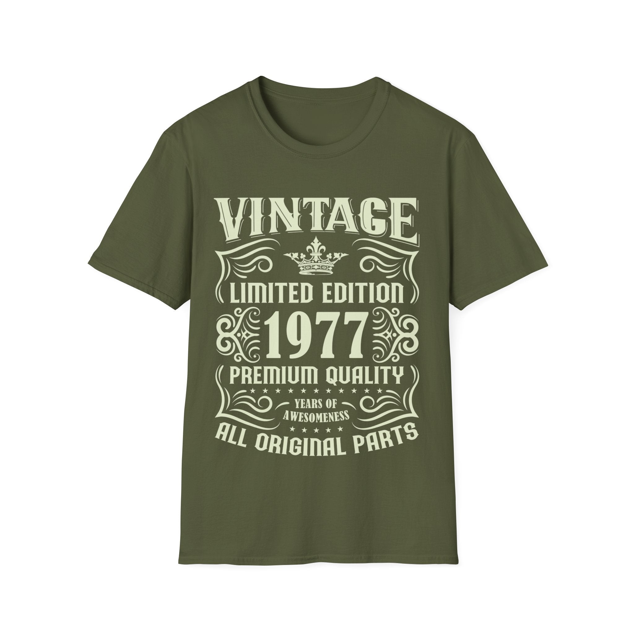 Vintage 1977 TShirt Men Limited Edition BDay 1977 Birthday Mens T Shirt ...