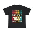 thumbnail image 1 of Vintage 1977 TShirt Men Limited Edition BDay 1977 Birthday Shirts for Men Plus Size Big and Tall, 1 of 4