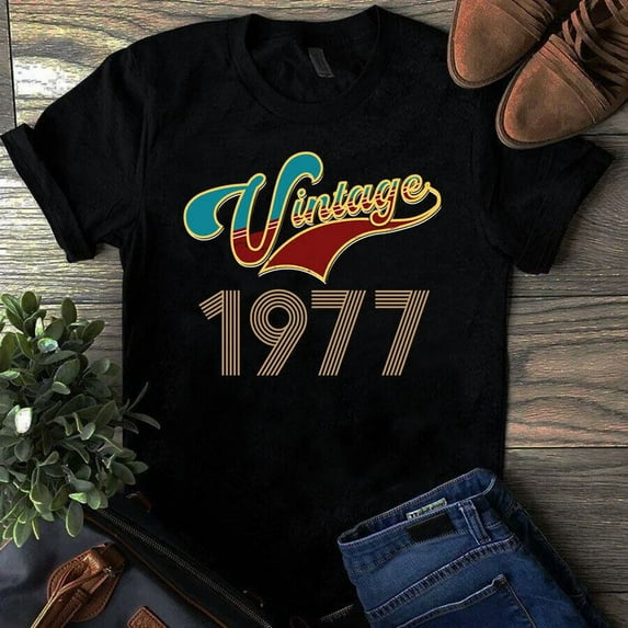 Vintage 1977 Vintage Gift Women Men Tshirt