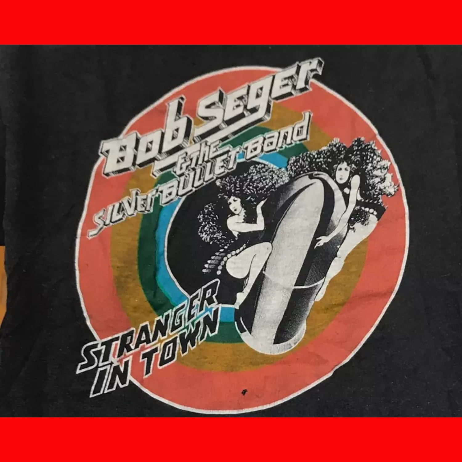 Vintage 1978 Bob Seger and the Silver Bullet Band Black men All size