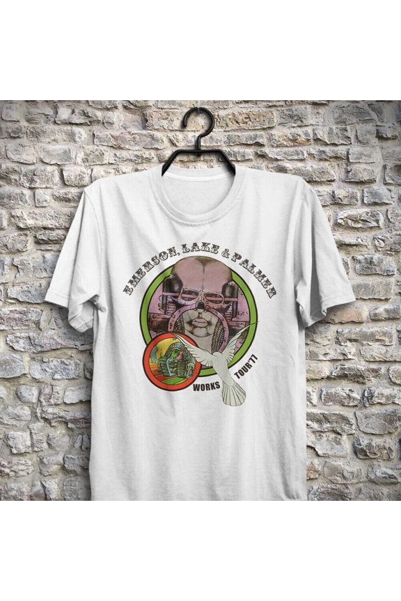 Vintage 1978 Emerson Lake and Palmer Works Tour T-shirt Rock Music Greg Lake
