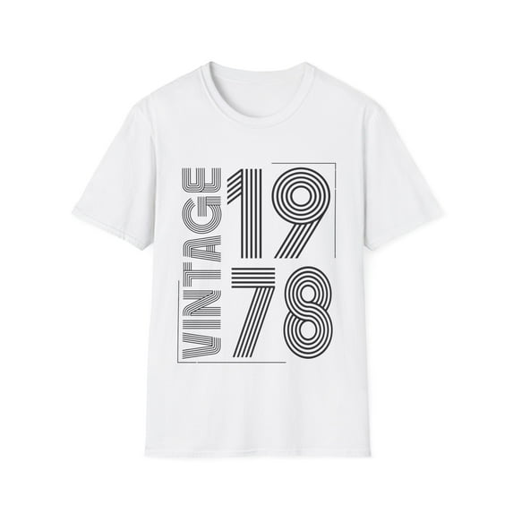 Vintage 1978 T Shirts for Men Retro Funny 1978 Birthday Mens Tshirts