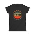 thumbnail image 1 of Vintage 1978 T Shirts for Women Retro Funny 1978 Birthday Womens Shirt, 1 of 4