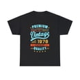 thumbnail image 1 of Vintage 1978 TShirt Men Limited Edition BDay 1978 Birthday Men Shirts Big and Tall Plus Size, 1 of 4