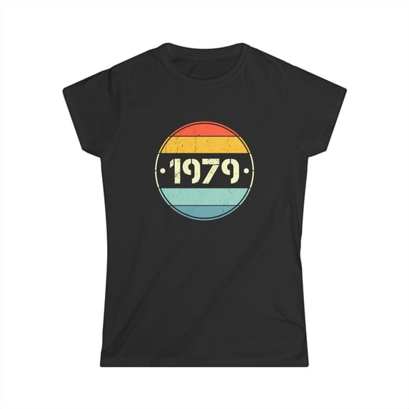 Vintage 1979 Birthday Shirts for Women Funny 1979 Birthday Womens T Shirts