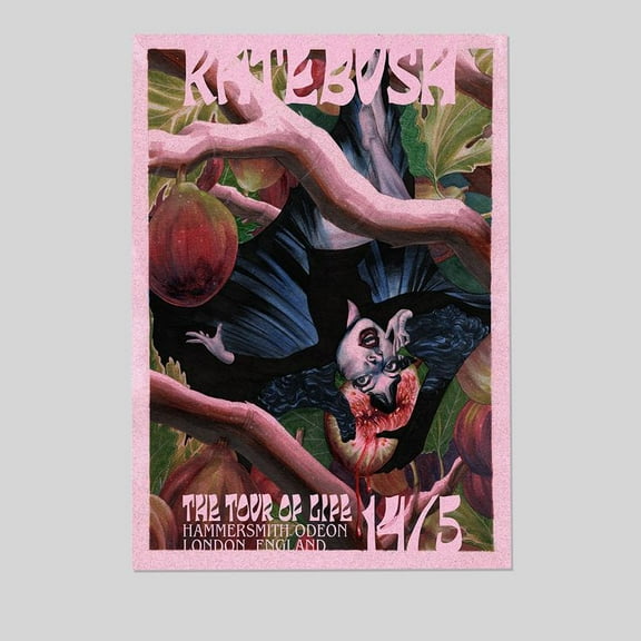 Vintage 1979 Kate Bush Tour of Life Hammersmith Concert Poster Retro Style - Size 24''x36'' - Kiloa