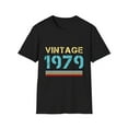 thumbnail image 1 of Vintage 1979 T Shirts for Men Retro Funny 1979 Birthday Mens Shirt, 1 of 4