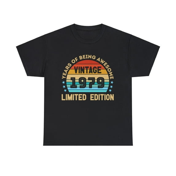 Vintage 1979 T Shirts for Men Retro Funny 1979 Birthday Shirts for Men Plus Size Big and Tall