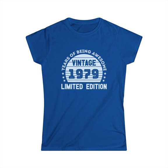 Vintage 1979 T Shirts for Women Retro Funny 1979 Birthday Shirts for Women