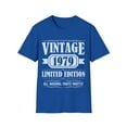 thumbnail image 1 of Vintage 1979 TShirt Men Limited Edition BDay 1979 Birthday Mens Shirt, 1 of 4
