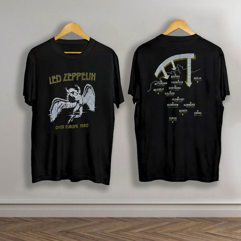 Vintage 1980 Led Zeppelin Over Europe Tour Last Concert Rock