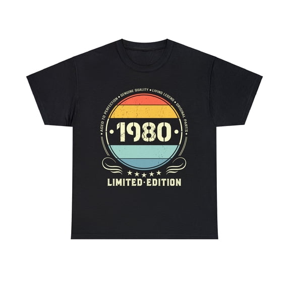 Vintage 1980 Limited Edition 1980 Birthday Shirts for Men Men Shirts Big and Tall Plus Size