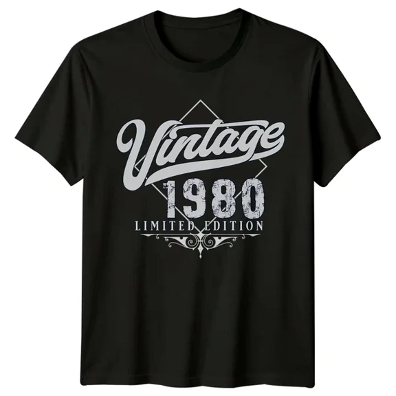 Vintage 1980 Limited Edition 46th Birthday Mens T Shirt