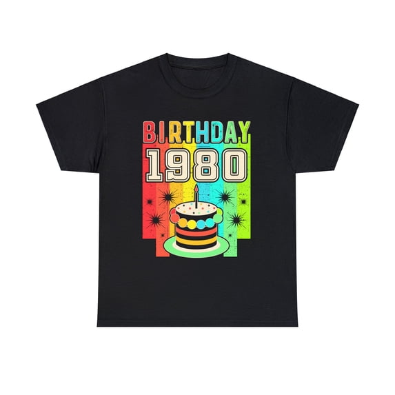 Vintage 1980 T Shirts for Men Retro Funny 1980 Birthday Mens T Shirts Plus Size Big and Tall