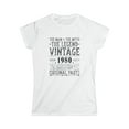 thumbnail image 1 of Vintage 1980 T Shirts for Women Retro Funny 1980 Birthday Women Tops, 1 of 4