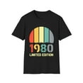 thumbnail image 1 of Vintage 1980 TShirt Men Limited Edition BDay 1980 Birthday Shirts for Men, 1 of 4