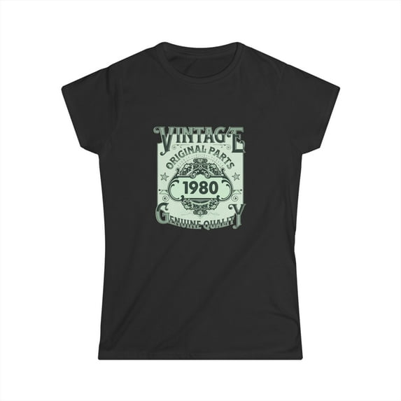 Vintage 1980 TShirt Women Limited Edition BDay 1980 Birthday Women Tops