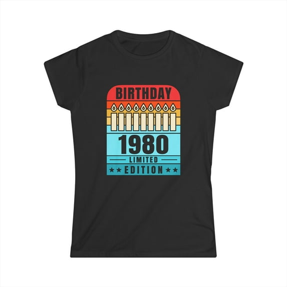 Vintage 1980 TShirt Women Limited Edition BDay 1980 Birthday Womens T Shirt