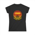thumbnail image 1 of Vintage 1980 TShirt Women Limited Edition BDay 1980 Birthday Womens T Shirts, 1 of 4
