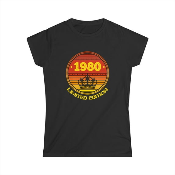 Vintage 1980 TShirt Women Limited Edition BDay 1980 Birthday Womens T Shirts