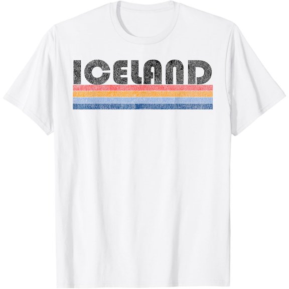 Vintage 1980s Style Iceland T-Shirt