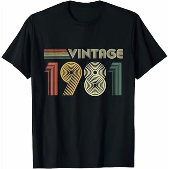 Vintage 1981, 1981 Birthday, 1981 T-Shirt