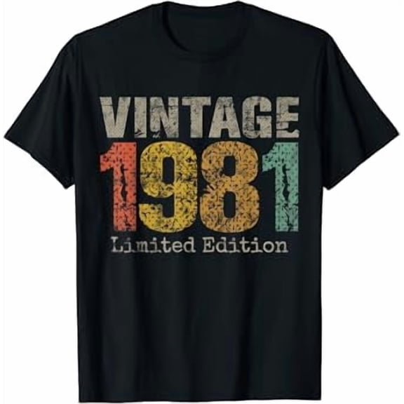 Vintage 1981 Edition 40th Birthday 40 Year Old T-Shirt