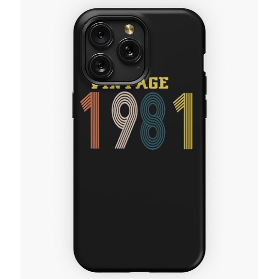 Vintage 1981 Retro Birth Year Birthday Gift G7828 Phone Case for iPhone17 16 15 14 13 12 11 Pro Max