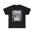 thumbnail image 1 of Vintage 1981 T Shirts for Men Retro Funny 1981 Birthday Men Shirts Big and Tall Plus Size, 1 of 4