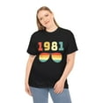 thumbnail image 1 of Vintage 1981 T Shirts for Women Retro Funny 1981 Birthday Womens Shirt Plus Size, 1 of 7
