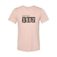 thumbnail image 1 of "Vintage 1982, 1982 Shirt, Unisex, Born In 1982, Soft Bella Canvas, Sublimation, 1982, 1982 Tee, Gift For Her, Birthday Gift, Birthday Shirt, Peach, LARGE", 1 of 1
