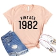 thumbnail image 1 of Vintage 1982 Shirt 39Th Birthday Tee Women's Party T-shirt Limited Edition Gift Celebration Shirts Weekend Tshirt, 1 of 3