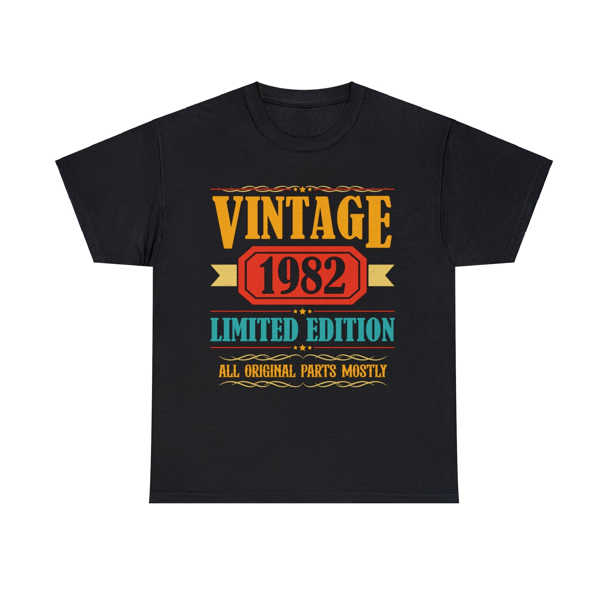 Vintage 1982 T Shirts for Men Retro Funny 1982 Birthday Big and 