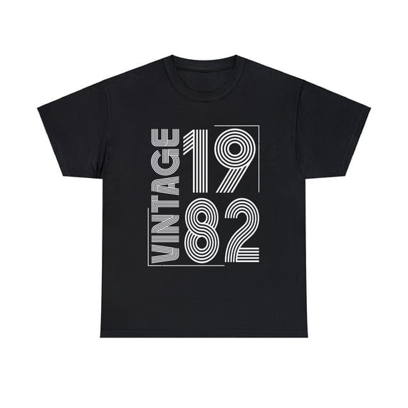 Vintage 1982 T Shirts for Men Retro Funny 1982 Birthday Big and Tall Tshirts Shirts for Men