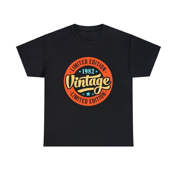 Vintage 1982 T Shirts for Men Retro Funny 1982 Birthday Men Shirts Big and Tall Plus Size