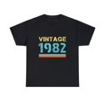thumbnail image 1 of Vintage 1982 T Shirts for Men Retro Funny 1982 Birthday Men Shirts Big and Tall Plus Size, 1 of 4