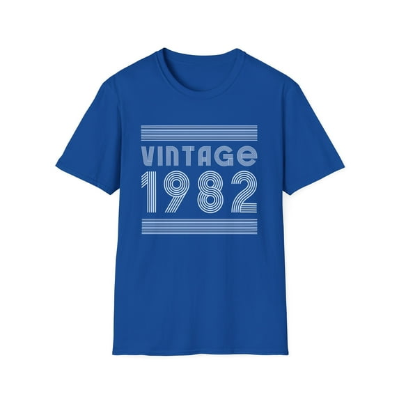 Vintage 1982 T Shirts for Men Retro Funny 1982 Birthday Mens Shirts