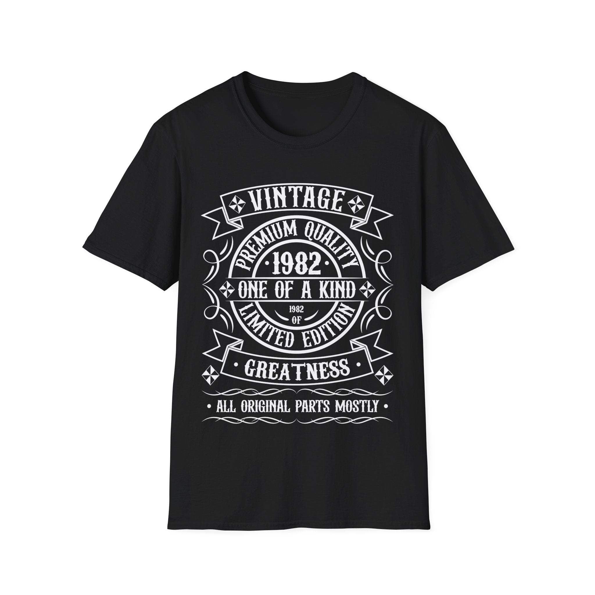 Vintage 1982 T Shirts for Men Retro Funny 1982 Birthday Mens T 