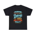 thumbnail image 1 of Vintage 1982 TShirt Men Limited Edition BDay 1982 Birthday Big and Tall Shirts for Men Plus Size, 1 of 4