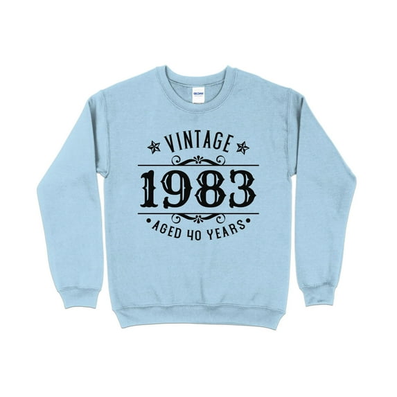 Vintage 1983 Aged 40 Years Sweatshirt, 40th Birthday Sweater