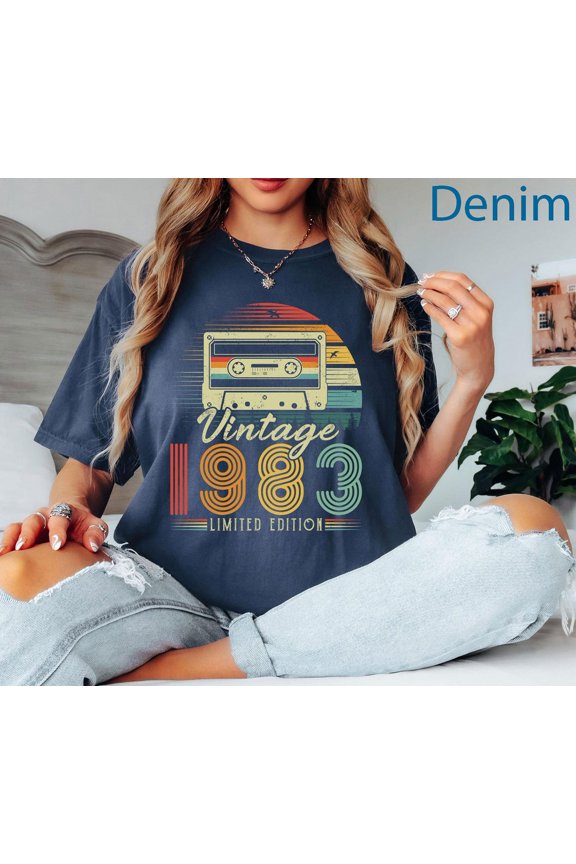 Vintage 1983 Birthday For Men Birthday Best Friend Birthday Born In 1983 Birthday T-Shirt All Size S-3XL