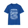thumbnail image 1 of Vintage 1983 T Shirts for Men Retro Funny 1983 Birthday Mens Tshirts, 1 of 4