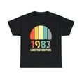 thumbnail image 1 of Vintage 1983 TShirt Men Limited Edition BDay 1983 Birthday Big and Tall Tshirts Shirts for Men, 1 of 4