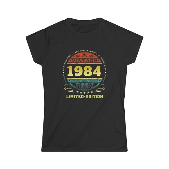 Vintage 1984 Limited Edition 1984 Birthday Shirts for Women Women Shirts