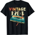 thumbnail image 1 of Vintage 1984 Music Cassette 40th Birthday Gifts 40 Years Old T-ShirtMen and women, Black T-shirt, size: Extra large, 1 of 4