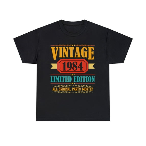 Vintage 1984 T Shirts for Men Retro Funny 1984 Birthday Men Shirts Big and Tall Plus Size